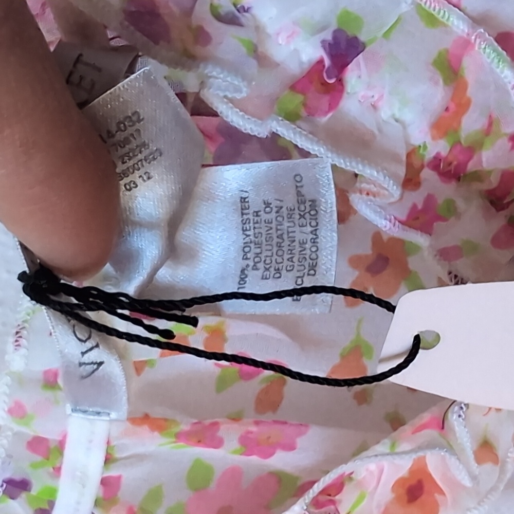 NWT Victoria's Secret Floral Babydoll Slip, Medium - Picture 3 of 9